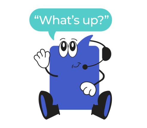 character talking